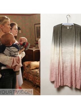 Moth Ombré Tonal Tides Knit Cardigan Sweater Size Small